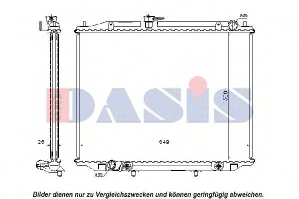 AKS DASIS DN2303 Радіатор, охолодження двигуна