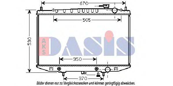 AKS DASIS DN2309 Радіатор, охолодження двигуна
