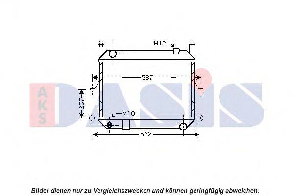 AKS DASIS DN2312 Радіатор, охолодження двигуна