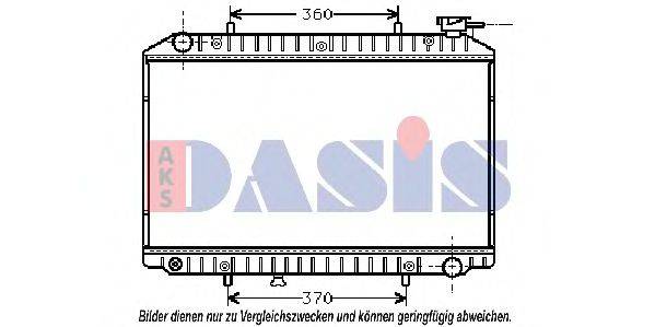 AKS DASIS 1602301 Радіатор, охолодження двигуна