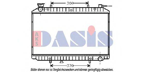 AKS DASIS 1602501 Радіатор, охолодження двигуна
