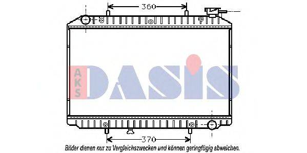 AKS DASIS DN2149 Радіатор, охолодження двигуна