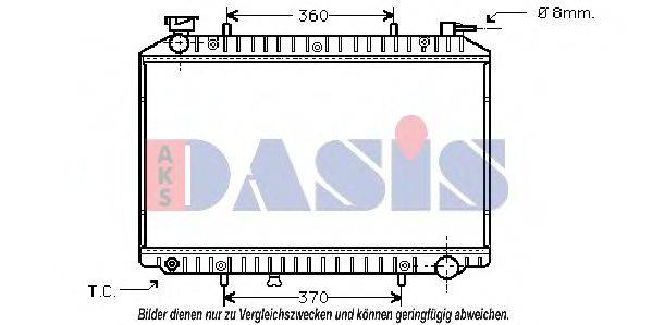 AKS DASIS DNA2173 Радіатор, охолодження двигуна