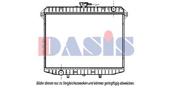 AKS DASIS DN2148 Радіатор, охолодження двигуна