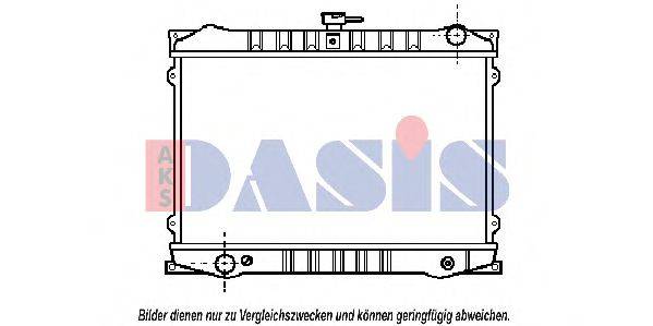 AKS DASIS DN2101 Радіатор, охолодження двигуна