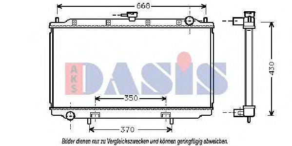 AKS DASIS DN2181 Радіатор, охолодження двигуна