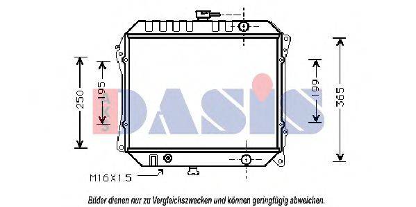 AKS DASIS DN2141 Радіатор, охолодження двигуна