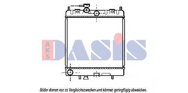 AKS DASIS DN2130 Радіатор, охолодження двигуна