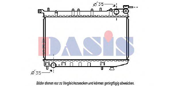 AKS DASIS DN2174 Радіатор, охолодження двигуна