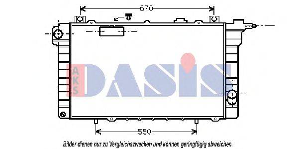 AKS DASIS DN2111 Радіатор, охолодження двигуна