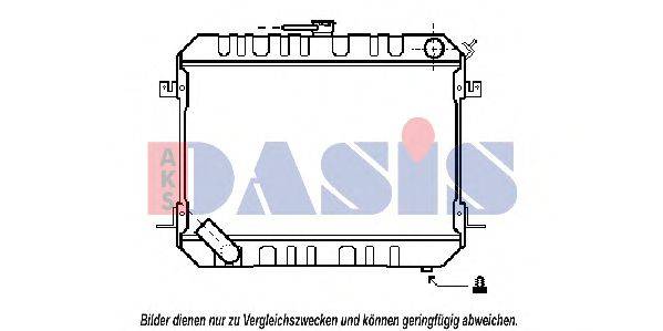 AKS DASIS DN2142 Радіатор, охолодження двигуна