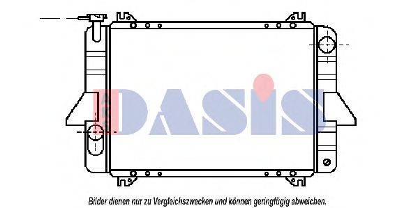 AKS DASIS DN2088 Радіатор, охолодження двигуна