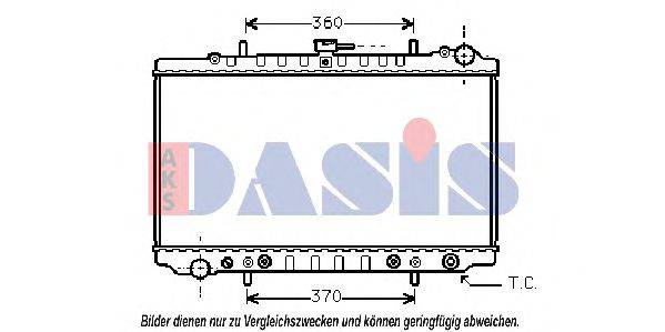 AKS DASIS DN2127 Радіатор, охолодження двигуна