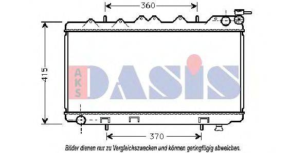 AKS DASIS DN2124 Радіатор, охолодження двигуна