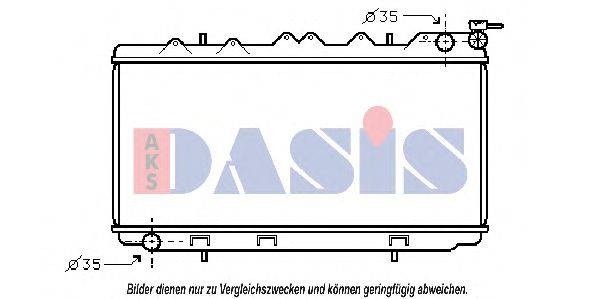 AKS DASIS DN2114 Радіатор, охолодження двигуна