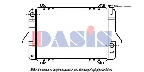 AKS DASIS DN2026 Радіатор, охолодження двигуна