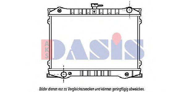 AKS DASIS DN2036 Радіатор, охолодження двигуна