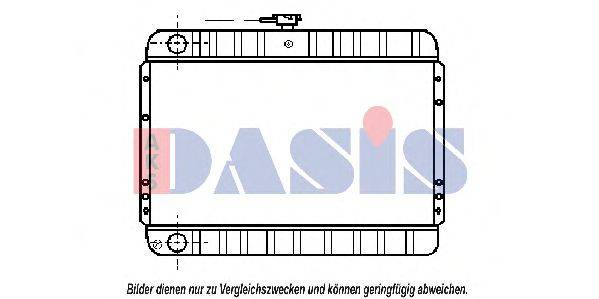 AKS DASIS DN2091 Радіатор, охолодження двигуна