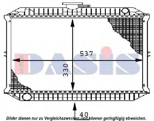 AKS DASIS 1610501 Радіатор, охолодження двигуна