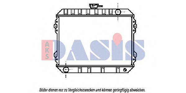 AKS DASIS DN2038 Радіатор, охолодження двигуна