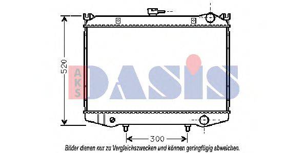 AKS DASIS DN2064 Радіатор, охолодження двигуна