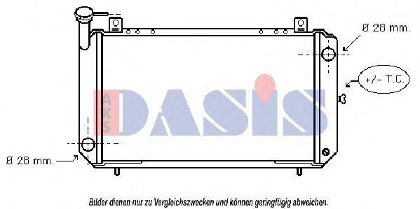 AKS DASIS DN2084 Радіатор, охолодження двигуна