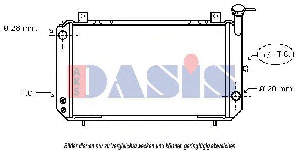AKS DASIS DN2047 Радіатор, охолодження двигуна
