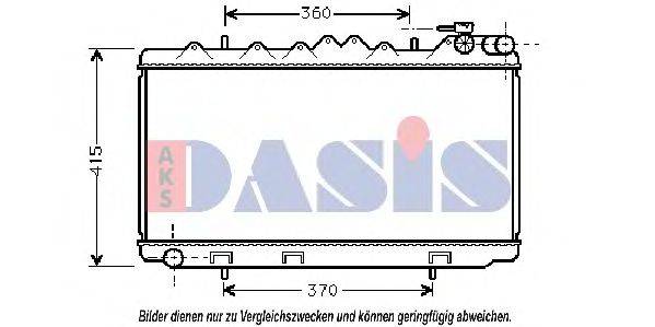 AKS DASIS DN2092 Радіатор, охолодження двигуна