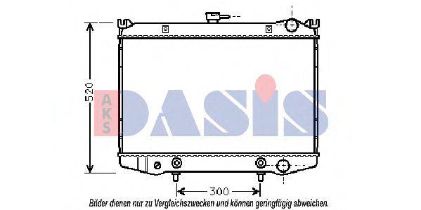 AKS DASIS DN2076 Радіатор, охолодження двигуна