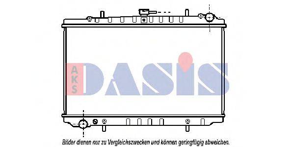 AKS DASIS 1616401 Радіатор, охолодження двигуна