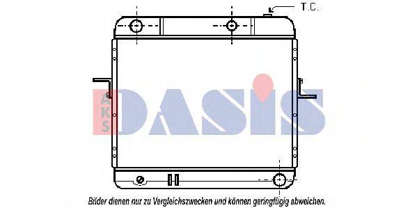 AKS DASIS DN2104 Радіатор, охолодження двигуна