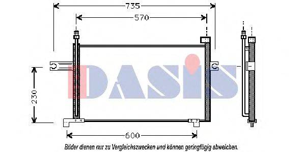 AKS DASIS DN5194 Конденсатор, кондиціонер