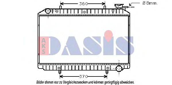 AKS DASIS DN2214 Радіатор, охолодження двигуна
