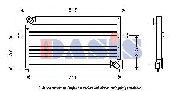 AKS DASIS 1623701 Конденсатор, кондиціонер