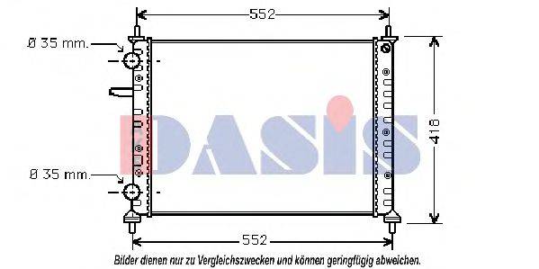 AKS DASIS FTA2229 Радіатор, охолодження двигуна
