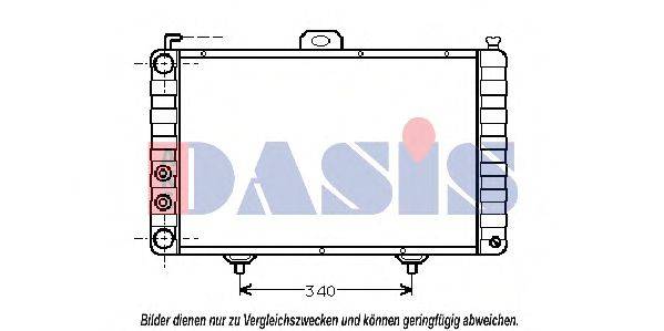 AKS DASIS 1700101 Радіатор, охолодження двигуна