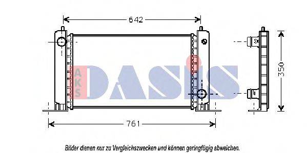 AKS DASIS FT2243 Радіатор, охолодження двигуна