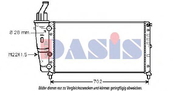 AKS DASIS FT2200 Радіатор, охолодження двигуна