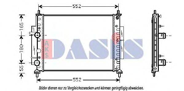 AKS DASIS FTA2268 Радіатор, охолодження двигуна