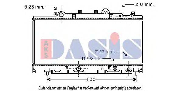 AKS DASIS FT2199 Радіатор, охолодження двигуна