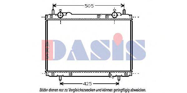 AKS DASIS FT2270 Радіатор, охолодження двигуна