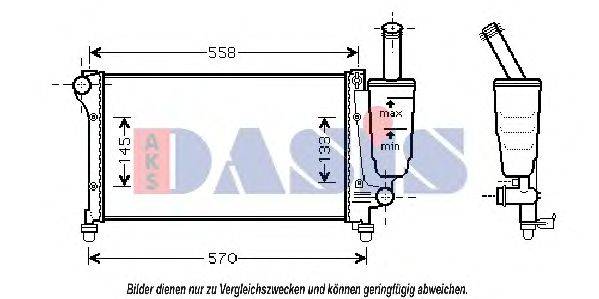 AKS DASIS FTA2291 Радіатор, охолодження двигуна