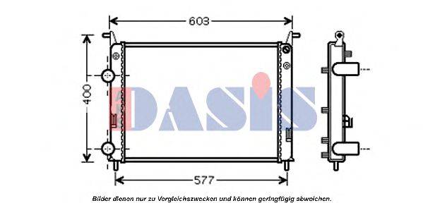 AKS DASIS FT2336 Радіатор, охолодження двигуна