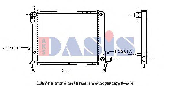 AKS DASIS FT2121 Радіатор, охолодження двигуна