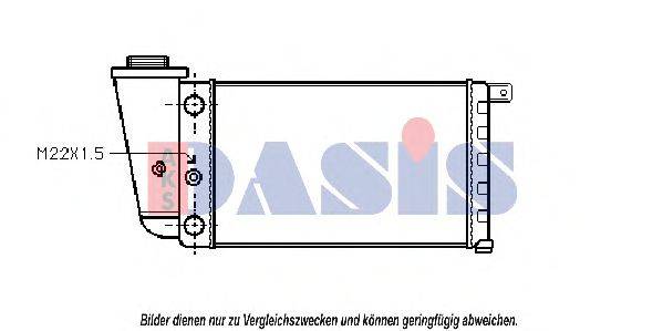 AKS DASIS FTA2097 Радіатор, охолодження двигуна