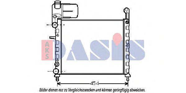 AKS DASIS FT2100 Радіатор, охолодження двигуна