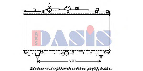 AKS DASIS FT2166 Радіатор, охолодження двигуна