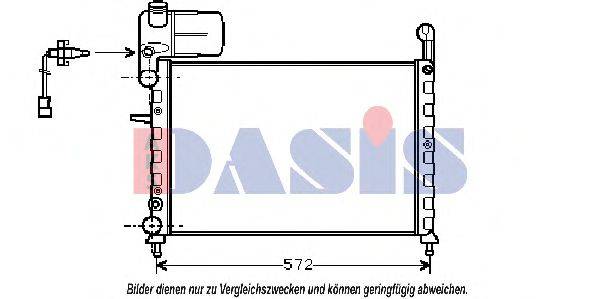 AKS DASIS FT2120 Радіатор, охолодження двигуна