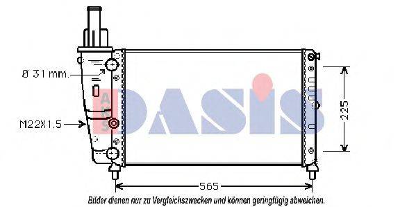 AKS DASIS FTA2139 Радіатор, охолодження двигуна
