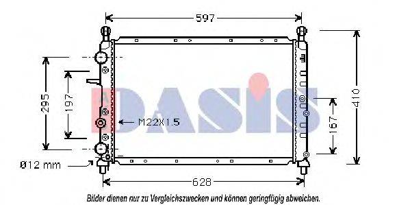 AKS DASIS LC2050 Радіатор, охолодження двигуна